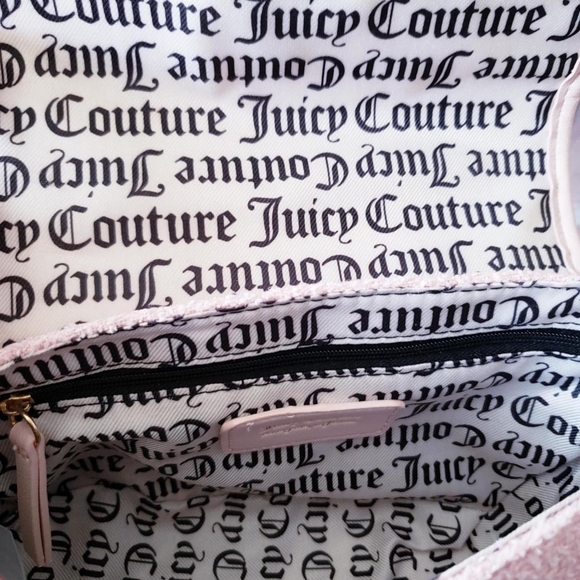 Pink Juicy Couture Tweed Shoulder Bag - Picture 3 of 5